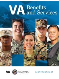 Federal Benefits for Veterans, Dependents Survivors and Caregivers